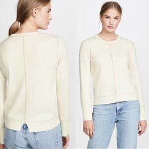 Habitual • Sora Sweater merino wool cashmere knit ivory cream soft pullover